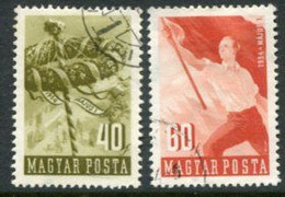 HUNGARY 1954 Labour Day Used.  Michel 1373-74 - Gebraucht