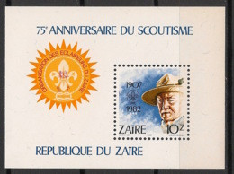 Zaire - 1982 - Bloc Feuillet N°Yv. 29 - Scoutisme - Neuf Luxe ** / MNH / Postfrisch - 1980-89: Ungebraucht