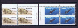 Canada 1979: Lot 14, Michel-Nr. 722-723**, Plate Blocks Mnh, Postfrisch, Neufs - Num. Planches & Inscriptions Marge
