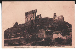 Retournac. Alt 505 M. Les Ruines Du Château Féodal D'Artias. De A. Blanc à Mme Nablanc à Andrezieux. - Retournac