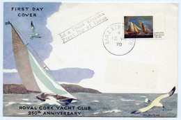 Ireland 1970 Royal Cork Yacht Club - 250th Anniversary - First Day Cover - Cartas & Documentos
