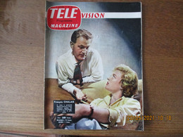 TELE VISION MAGAZINE DU 4 AU 10 AOUT  1957 FRANCOIS CHALAIS,LESLIE CARON,MARTHE MERCADIER ET DOMINIQUE NOHAIN,36 CHANDEL - Televisione