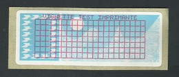 VIGNETTE TEST IMPRIMANTE - 1985 « Carrier » Papier