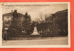 ZOK-05 Winterthur Denkmal Dr. Jonas Furrer. 1.ster Bundespräsident Der Schweiz. GEl. 1925. Globetrotter Nr. 3 - Winterthur