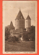 ZOK-12  EStavayer-le-Lac  Tours Du Château. Cachet Militaire Dénéréaz 3067 - Estavayer