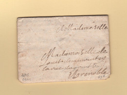 Paris - Courrier Du 10 Mars 1645 Pour Grenoble - Rare - ....-1700: Voorlopers