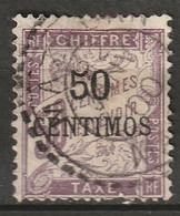 French Morocco 1896 Sc J4 Maroc Yt T4 Postage Due Used - Strafport