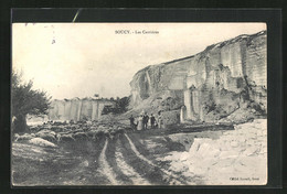 CPA Soucy, Les Carrieres, Schafherde Am Carrière - Soucy