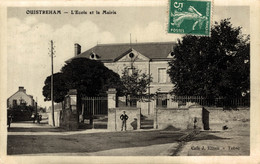 N°520 K -cpa Ouistreham -l'école Et La Mairie- - Ouistreham