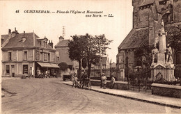 N°507 K -cpa Ouistreham -place De L'église Et Monument- - Ouistreham