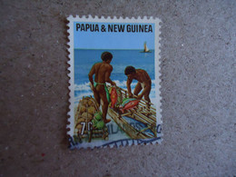 PAPUA NEW GUINEA  USED    STAMPS  FISHING - Rapa Nui