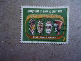 PAPUA NEW GUINEA    USED  STAMPS MASK - Rapa Nui (Ile De Pâques)