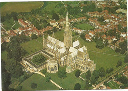 A6605 Salisbury - Cathedral - Aerial View Vue Aerienne Vista Aerea / Non Viaggiata - Salisbury