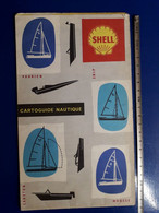 CARTOGUIDE NAUTIQUE SHELL VOILIER VAURIEN SNIP MOUSSE CANETON PONAT CORSAIRE BELOUGA FINN - Nautical Charts