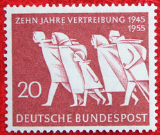 10 Years Of German Expatriation Mi 215 YT 91 1955 POSTFRIS /MNH / ** Germany  BRD Allemange - Ungebraucht