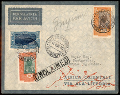 AEROGRAMMI - PRIMI VOLI - 1935 (14 Novembre) - Djibouti Kassala - Non Catalogato - Ala Littoria + Imperial Airways - Pri - Other & Unclassified