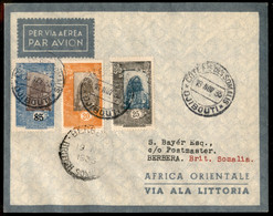 AEROGRAMMI - PRIMI VOLI - 1935 (18 Novembre) - Djibouti Berbera - Longhi 3355 - Ala Littoria - Primo Volo - Raro - SB - Other & Unclassified
