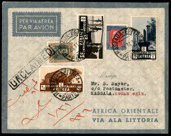 AEROGRAMMI - PRIMI VOLI - 1935 (29 Novembre) - Massaua Kassala - Longhi 3370 - Ala Littoria - Primo Collegamento - 10 Vo - Unclassified