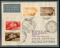 AEROGRAMMI - PRIMI VOLI - 1935 (3 Dicembre) - Roma Djibouti - Longhi 3410 - Ala Littoria - Inaugurazione Della Linea (ma - Unclassified