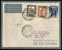 AEROGRAMMI - PRIMI VOLI - 1935 (3 Dicembre) - Tripoli Wadi Halfa - Longhi 3441 - Ala Littoria - Inaugurazione Della Line - Other & Unclassified