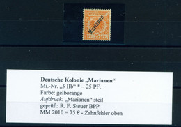 MARIANA ISLANDS  -  1899-1900 Reichpost Definitive 25pf Hinged Mint - Marianen