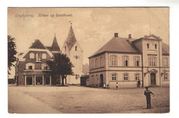 DG1958 - DENMARK - RINGKJØBING - KIRKEN Og RATHAUS - CHURCH And TOWNHALL - Denmark