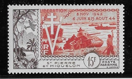 St Pierre Et Miquelon Poste Aérienne N°22 - Neuf * Avec Charnière - TB - Neufs