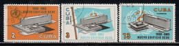 Cuba 1966 Mi# 1171-1173 Used - Opening Of The World Health Organization Headquarters, Geneva - Used Stamps