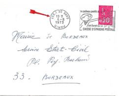 Curiosité Secap La Couronne Du T à D Est Renversée Flamme O= Paris / Gare De L'Est " (ill) Le Cadeau Préfèrè..... - Cartas & Documentos