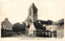 N°536 K -cpa Ouistreham -l'église Et La Place- - Ouistreham