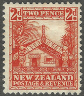 New Zealand. 1935 Definitives. 2d MH. NZ Star W/M. SG 559 - Ongebruikt