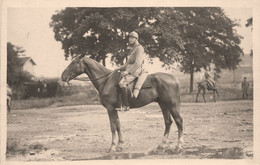 Lyon * Carte Photo * Militaire Cavalier Sur Son Cheval * Photographe A. PONTECORBOLI , Lyon * Militaria - Other & Unclassified