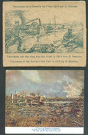 PANORAMA De La Bataille De L'YSER 1914 (A. BASTIEN) Enveloppe Conenant 9 CV (grand Format) En Quadrichromie TB Et RR  - - Andere & Zonder Classificatie