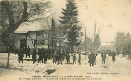 Traubach Le Bas * Une Rue De La Commune * Sous La Neige * Vue Sur L'école Au Fond * Guerre Européenne 1914 1915 - Autres & Non Classés