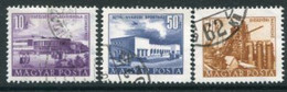 HUNGARY 1953 Definitive: Buildings Of The 5-Year Plan Used.  Michel 1348-50 - Used Stamps