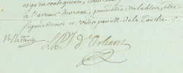 Louis Philippe Duc D'ORLEANS Dit Egalite (1747 - Guillotine 1793) Autographe 1791 + LATOUCHE TREVILLE Amiral Marine - Autografi
