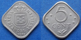 NETHERLANDS ANTILLES - 5 Cents 1975 KM# 13 Juliana (1948-1980) - Edelweiss Coins - Nederlandse Antillen