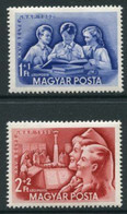 HUNGARY 1952 Stamp Day MNH / **  Michel 1274-75 - Unused Stamps