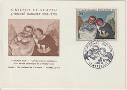 France Carte Maximum 1966 Tableau Daumier 1494 - 1960-1969
