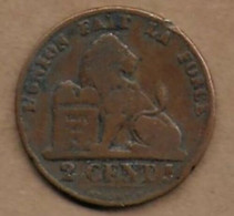2 Centimes Léopold I 1858 FR - 2 Cent