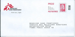 Entiers Postaux : Enveloppe Réponse Type L'Engagée Yzeult Catelin PRIO Datamatrix MSF 295178 ** - Prêts-à-poster: Réponse /Marianne L'Engagée