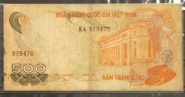 South Viet Nam Vietnam 500 Dông VF Banknote Note 1970 - Pick # 28 / 02 Photo - Viêt-Nam
