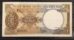 South Viet Nam Vietnam 1 Dông EF Banknote Note 1964 - Pick # 15 / 2 Photos - Viêt-Nam