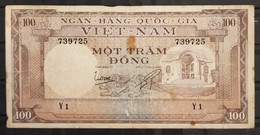 South Viet Nam Vietnam 100 Dong Fine Banknote Note 1966 - Pick # 18 / 02 Photos - Viêt-Nam