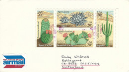 USA 1983 New York Cactus Agave Ferocactus Opuntia Cereus Giganteus Stamp Booklet Cover - Cactusses