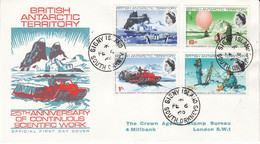 British Antarctic Territory 1969 Scientific Works 4v FDC CA Signy South Orkneys 6 Fe 69 (52115) - FDC