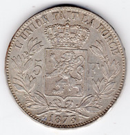 5 Et 6 - LEOPOLD II - 5 Francs 1873 - 2 Pièces - "PROTEGE" Normal Et Plus Espacé  -- * M 160 Et 160 A * - 5 Francs