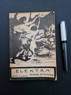 Elektra. Tragödie In Einem Aufzuge Von H. V. Hofmannsthal. Musik Von R. Strauss, Op. 58,  Boosey & Hawkes, 1957 - Teatro E Danza