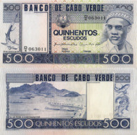 CAPE VERDE 500 ESCUDOS FROM 1977, P55, UNC - Kaapverdische Eilanden