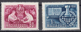 Hongrie 1950 Yvert 946 / 947 ** Demi Finale Des Championnats Du Monde D'echecs Budapest - Nuovi